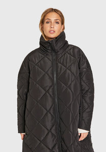 Alma slit quilted jacket Black