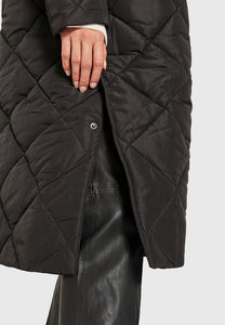 Alma slit quilted jacket Black
