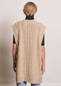 Bikka knit waistcoat Beige