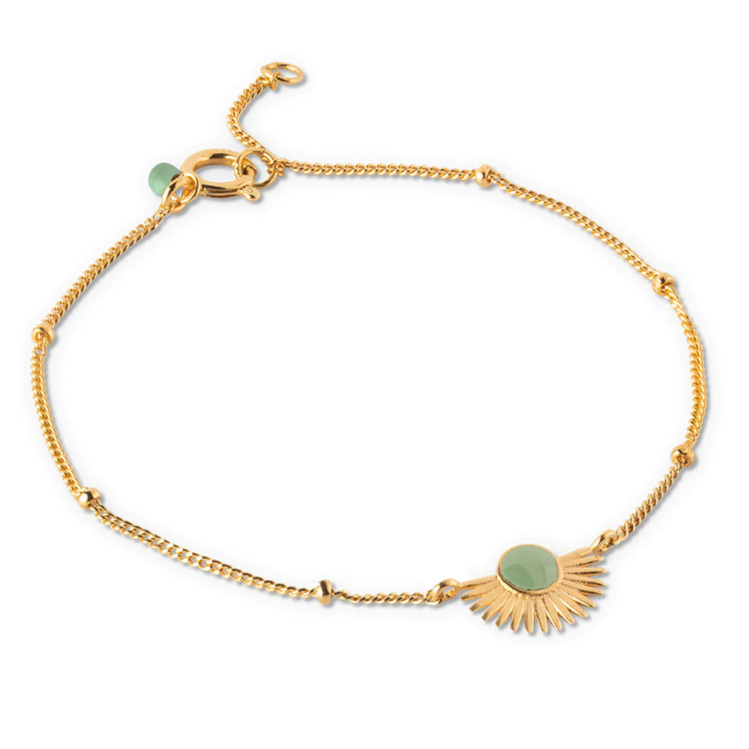 Soleil bracelet dusty green
