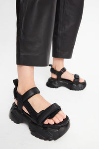 Demand Leather Sandals black