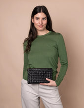 Load image into Gallery viewer, Lexi Black Woven Classic Leather
