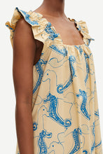 Load image into Gallery viewer, Gill dress aop 10783 Aqua seahorse
