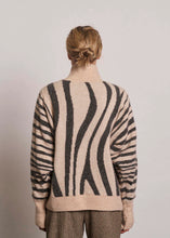 Load image into Gallery viewer, Falon knit top Beige stripe
