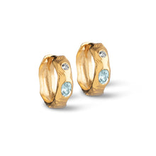Load image into Gallery viewer, Leonora Hoops Gold plated
