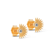 Load image into Gallery viewer, Petite Soleil Stud Gold Plated
