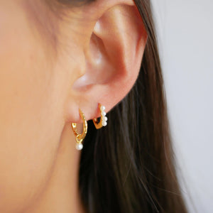 Paula Pearl 10 mm Hoops