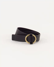 Load image into Gallery viewer, TISAO Round buckle belt Black
