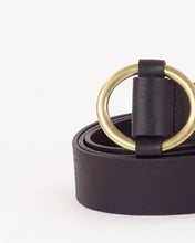 Load image into Gallery viewer, TISAO Round buckle belt Black
