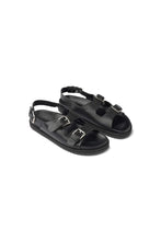 Load image into Gallery viewer, Nicole Chunky Buckle Sandal black
