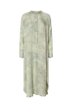 Load image into Gallery viewer, Midou Marbled curved hem dress Sage
