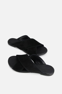 Allure Suede Sandals Black