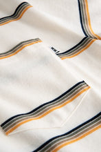 Load image into Gallery viewer, Beck polo long sleeve off white stripes
