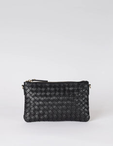 Lexi Black Woven Classic Leather