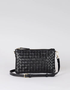 Lexi Black Woven Classic Leather