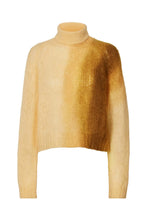 Load image into Gallery viewer, Marcela Streak fade crop sweater Nutmeg
