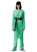 Load image into Gallery viewer, Flex Crepe Vulcan Dress Light grass green
